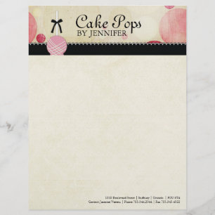 Kuchen-Pop-Bäckerei-Briefkopf Briefbogen