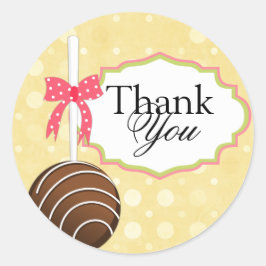 Kuchen Pop Bäckerei Danke Box Siegel Runder Aufkleber