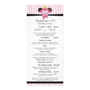 Kuchen-Pop-Bäckerei-Gewohnheit Werbekarte