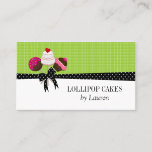 Kuchen-Pop-Grün Visitenkarte
