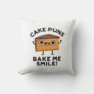Kuchen Puns Bake Me Lächeln Funny Baking Puff Kissen