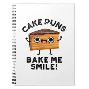 Kuchen Puns Bake Me Lächeln Funny Baking Puff Notizblock