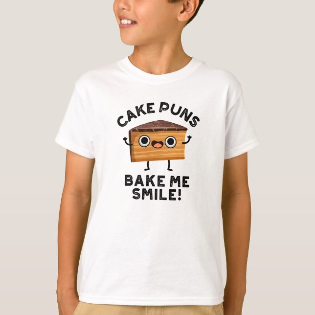 Kuchen Puns Bake Me Lächeln Funny Baking Puff T-Shirt (Vorderseite)