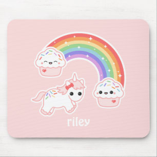 Kuchen-Regenbogen-Einhorn Mousepad