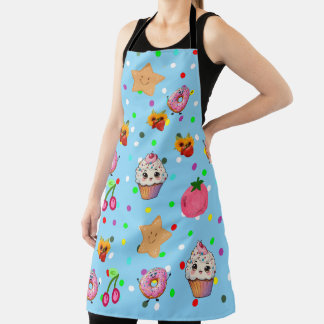 Küchen-Schürze mit All-Over-Druck Schürze