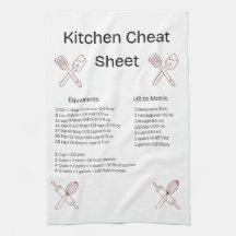 Küchen-Spickzettel-Handtuch
