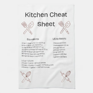 Küchen-Spickzettel-Handtuch Geschirrtuch
