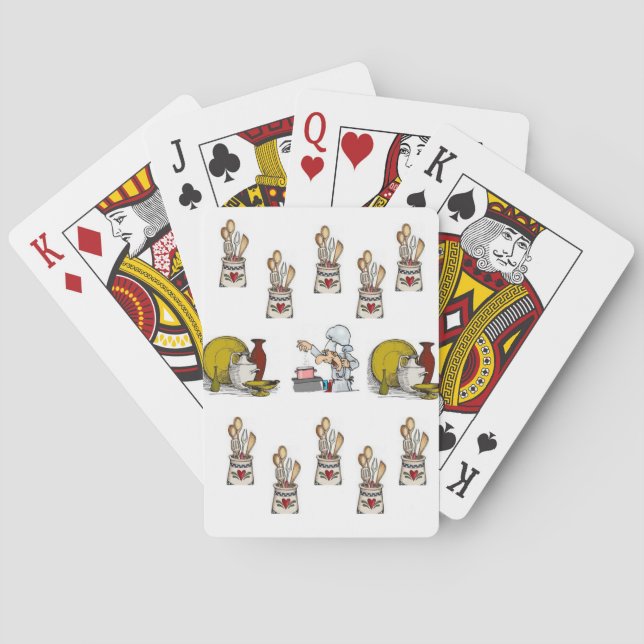 Küchen Spielkarten Deck (Rückseite)