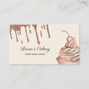 Kuchen & Süßigkeiten Cupcake Zuhause Bäckerei Trop Visitenkarte
