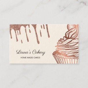 Kuchen & Süßigkeiten Cupcake Zuhause Bäckerei Trop Visitenkarte