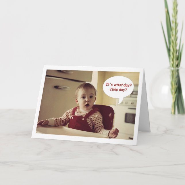 Kuchen-Tag? Karte (Vorderseite)