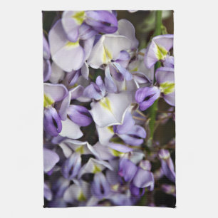 KÜCHEN-Teetuch der hübschen Wisteria-Blume Blumen Handtuch