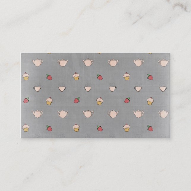 Kuchen- u. Teeschalen! Visitenkarte (Vorderseite)