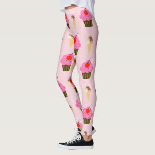Kuchen-und Eiscreme-Leggings Leggings