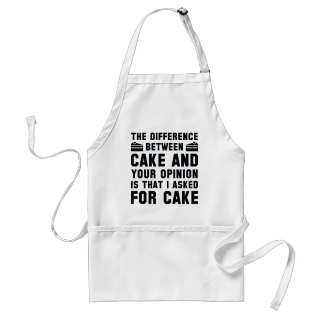 Kuchen und Ihre Meinung Schürze (Vorne)