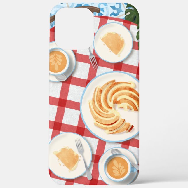 Kuchen und Kaffee für zwei Personen Case-Mate iPhone Hülle (Rückseite)