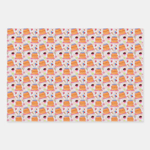 Kuchen und Kuchen Geschenkpapier Set