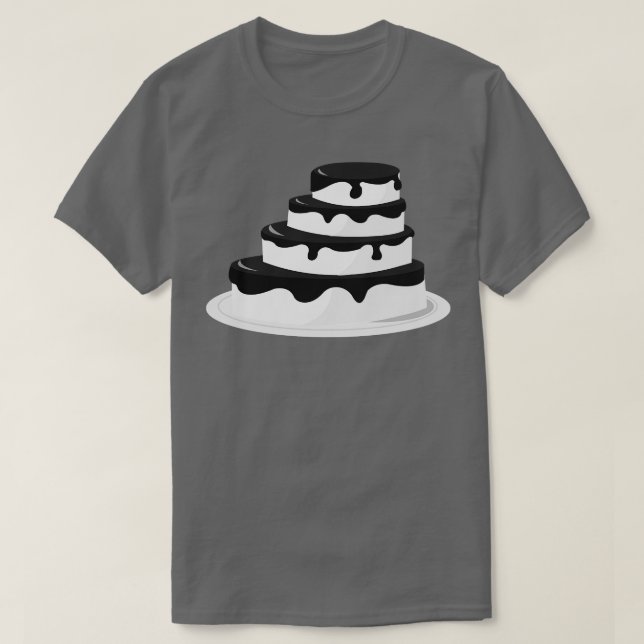 Kuchen und Weißkuchen T-Shirt (Design vorne)