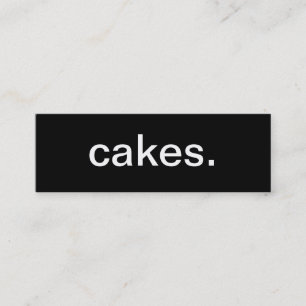 Kuchen-Visitenkarte Mini Visitenkarte