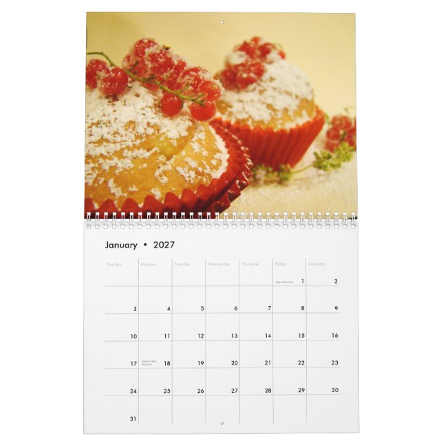 Kuchen-Wandkalender Kalender (Jan 2027)