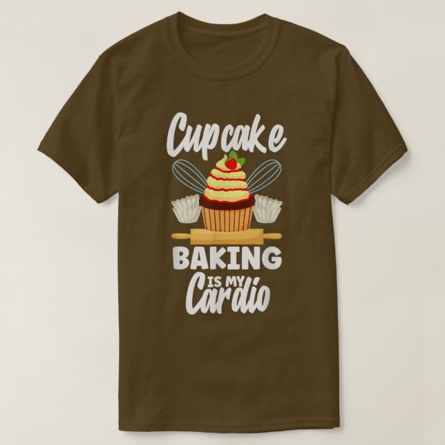 Kuchenbacken ist mein Cardio-Funny-Backen T-Shirt (Design vorne)