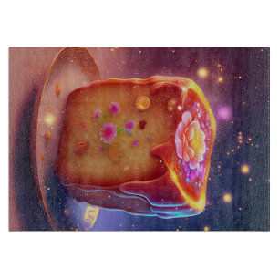 Küchenbackplatte Schneidebrett