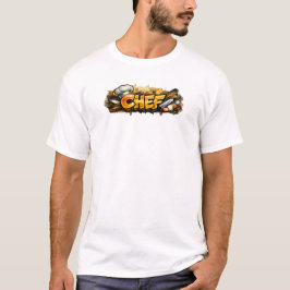Küchenchef Graffiti Kochstraße Design T-Shirt
