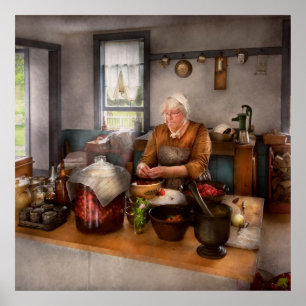 Küchenchef - Küche - Kirschen putzen Poster