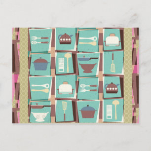 Küchenclub Postcard (oder Rezept Card) Postkarte