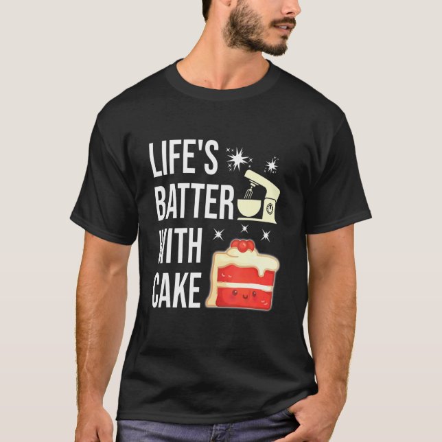 Kuchendekoration Backen für Bäckereigebäck Liebe T-Shirt (Vorderseite)