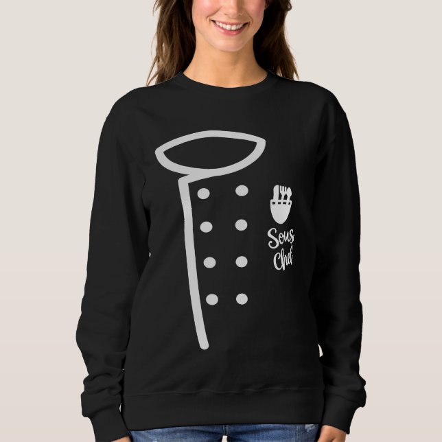 Küchenexperte 2. Ansprechpartner Kochen   Sous-Che Sweatshirt (Vorderseite)