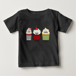 Kuchenfamilienzuckerglasur besprüht baby t-shirt