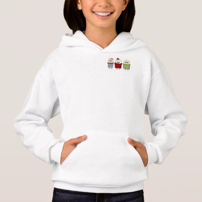 Kuchenfamilienzuckerglasur besprüht hoodie (Vorderseite)