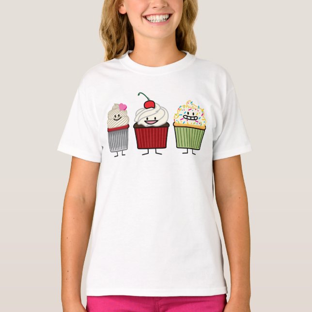 Kuchenfamilienzuckerglasur besprüht T-Shirt (Vorderseite)