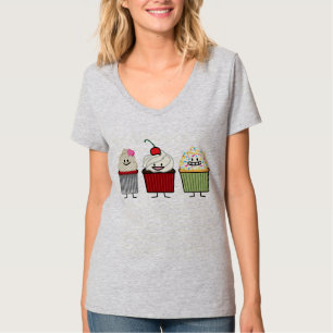 Kuchenfamilienzuckerglasur besprüht T-Shirt