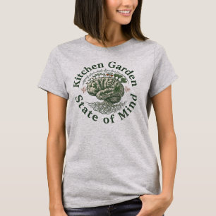 Küchengarten-Mentalität Vintage-Pflanzenliebhaber T-Shirt