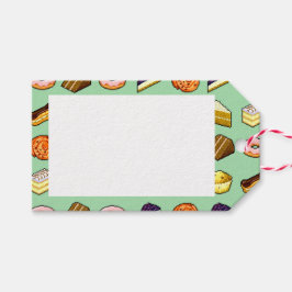 Kuchengebäck Dessert & Donut Patisserie Muster Geschenkanhänger