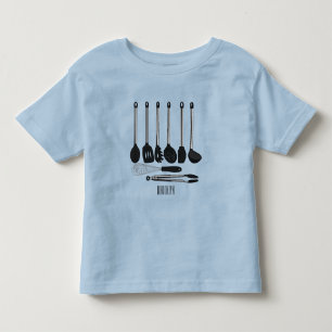 Küchengeräte-Cartoon-Abbildung Kleinkind T-shirt