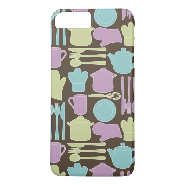 Küchengeräte Muster 2 Case-Mate iPhone Hülle (Rückseite)