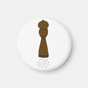 Küchengewürz Holzmörser Küchengeschenk für Köche Magnet