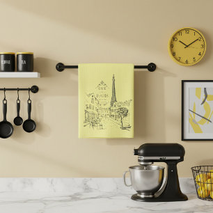 Küchenhandtuch Cafe Paris Geschirrtuch