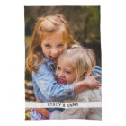 Küchenhandtuch Foto & Name Vorlage