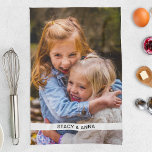 Küchenhandtuch Foto & Name Vorlage Geschirrtuch<br><div class="desc">Personalisiertes Foto und Name Küchenhandtuch. Ideal für einen Liebsten,  der gerne Zeit in der Küche verbringt.</div>