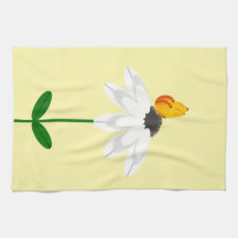 Küchenhandtücher mit Gänseblümchen