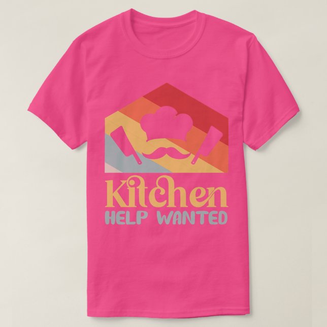 Küchenhilfe Gewollt Funny Restaurant Chef T-Shirt (Design vorne)