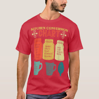 Küchenkarten Kochdiagramm lustiger Koch4 T-Shirt