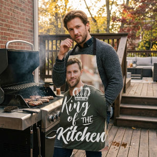Küchenkönig Apron - Benutzerdefiniertes Foto Namen Schürze