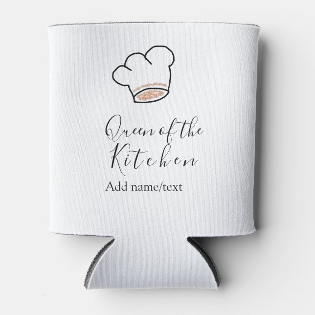 Küchenkönigin Chef kochen Name Krone  Dosenkühler (Vorderseite)
