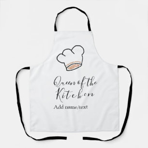 Küchenkönigin Chef kochen Name Krone  Schürze