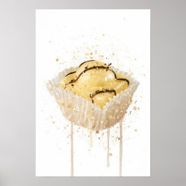 Kuchenkunst-Druck 'French Fancie Lemon' Poster